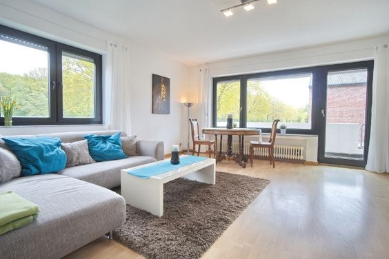 Spacious and bright furnished apartment in Münster, with balcony, wi-fi and excellent infrastructure