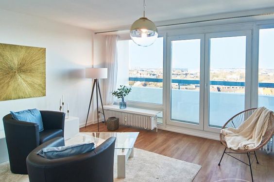 City Apartment mit Weitblick im Doormantower in Hamburg Eimsbüttel, fußläufig zum Schanzenviertel