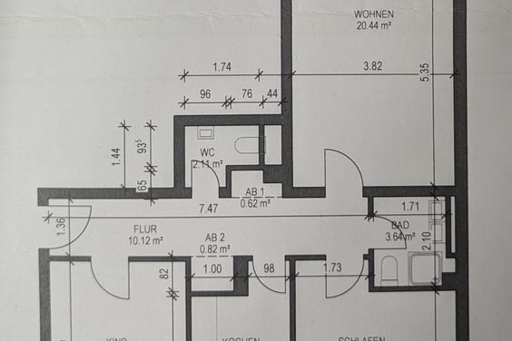 Möblierte 3-Zimmer-Wohnung mit Balkon in Trudering